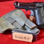 SOLD ITALIAN ARMY WWII 1939 BERETTA MODEL 1934 PISTOL, MINT FULL RIG, & ULTRA RARE 1941 AMMO TOO!