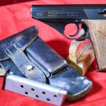SOLD EXCEPTIONAL 1941 MAUSER HSc PISTOL, NAZI POLICE EAGLE/L, MINT CRISP FULL RIG!
