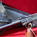 SOLD GERMAN WWI 1917 DWM LANGE P.08 “ARTILLERY LUGER", WITH NICE HOLSTER & CLEANING ROD TOO! CONSIGNMENT SALE!