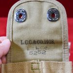 SOLD US WWI MINT UN-ISSUED 1918 L.C.C.&Co. MADE TWIN MAG POUCH FOR THE COLT MODEL 1911 PISTOL.