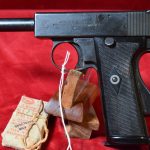 SOLD WEBLEY & SCOTT 1913 SELF LOADING .455 MARK I PISTOL, BRITISH WWI ROYAL NAVY ISSUE, VERY NICE & SCARCE AMMO TOO!