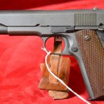 SOLD EXCEPTIONAL, US WWII ITHACA 1911A1, US ARMY SERVICE PISTOL, SEPT 1944 SHIPMENT TO THE US NAVY, NORFOLK, VA, MINT SHARP!