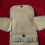 Sold - VERY SCARCE WWII US NAVY ISSUED 6 ROUND AMMUNTION POUCH FOR THE .38 VICTORY MODEL REVOLVER, MINT UNISSUED!