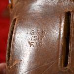 SCARCE US WWI 1917 GRATON & KNIGHT M-1916 HOLSTER FOR THE COLT MODEL 1911 SERVICE PISTOL, WELL MARKED!