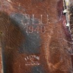 SCARCE DLU 1940 (EWALD LUNESCHLOSS, SOLIGEN) HARDSHELL LUGER HOLSTER, RARE TAN COLOR FOR TROPICAL USE, VERY NICE!