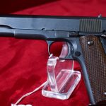 SOLD, US WWII REMINGTON RAND 1911A1 US ARMY SERVICE PISTOL, 2ND SLIDE LOGO, DU LITE FINISH, EARLY MAY,1943 PRODUCTION, MINT SHARP!