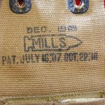 US WWI MILLS 1918 TWIN MAG POUCH FOR THE COLT M1911 SERVICE PISTOL, MINT NEW STILL WITH INSTRUCTION SHEET!