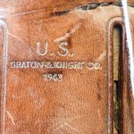SOLD 1943 GRATON & KNIGHT MADE, US WWII M1916 HOLSTER FOR THE COLT M1911A1 SERVICE PISTOL, MINT CRISP CONDITION!
