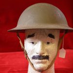 SOLD EARLY US WWII M1917A1 KELLY HELMET, THE “WAKE ISLAND” HELMET, FINE EXAMPLE!