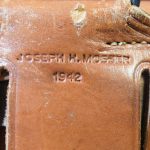 SOLD ULTRA RARE MAKER JOSEPH P MOSSER, 1942 DATED, US WWII M1916 HOLSTER FOR THE COLT M1911A1 SERVICE PISTOL, MINT CRISP CONDITION!