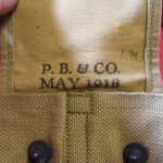 SOLD US WWI MAY 1918 P.B. & CO. MADE TWIN MAG POUCH FOR THE COLT M1911 PISTOL