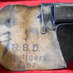 HOLSTERPALOOZA! ULTRA RARE NAZI RAILWAY POLICE MARKED, RBD STUTTGART 1937, HOLSTER FOR THE MAUSER MODEL 1914, 1934 PISTOL, VERY NICE!