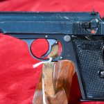 SOLD, RARE LATE WAR, FINAL MATCHING 1945 PRODUCTION, GERMAN ARMY WAFFENAMTED WALTHER PP PISTOL, MIXED BLUE & PHOSPHATE, BLANK SLIDE, AC CODE WITH CORRECT “W” MAG, VERY SHARP!