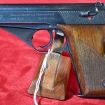 SOLD IMPORTANT EARLY PRODUCTION LOW GRIP SCREW MAUSER HSc PISTOL, INITIAL PRODUCTION, 307th HSc PRODUCED! VERY SHARP!