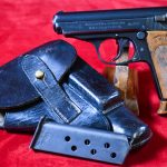 SOLD CHOICE & VERY SCARCE, 1940 PRODUCTION EAGLE/359 WAFFENAMTED WALTHER PPK PISTOL, FULL RIG MINT SHARP! BATTLE OF BRITIAN SPECIAL!