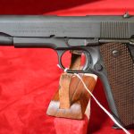 SOLD  EXCEPTIONAL, MINT NEW UNFIRED, US WWII COLT 1911A1 US ARMY SERVICE PISTOL, APRIL,1944 PRODUCTION, 100% CORRECT, STILL WITH TRACES OF COSMOLINE!