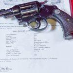 SOLD TUE MAY 24, VERY SCARCE, EARLY 1943 U.S. WWII O.S.S. ISSUED COLT DETECTIVE SPECIAL, WITH COLT LETTER, FLAMING BOMB PROOFED, VERY SHARP!