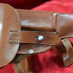 Original German WWll Schambach & Co., Berlin 1942 Nazi Police Eagle/B marked holster for the Mauser Hsc - Sauer 38h