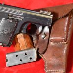 WED JUL 20, VERY SCARCE GERMAN WWI IMPERIAL PROOFED 1908 BAYARD PISTOL, SELDOM SEEN PISTOL, VERY SHARP, RARE COMPLETE FULL RIG!