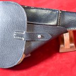SOLD GERMAN WWII bml/44 (HANS ROMER) CODED  BLACK PEBBLEGRAIN LEATHER SOFTSHELL P.38 HOLSTER, MINT CRISP!