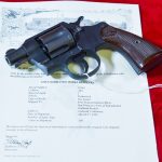 SOLD EXCEPTIONAL & RARE US WWII COLT COMMANDO REVOLVER WITH 2 INCH BARREL, COLT FACTORY LETTER, SHIPPED TO MILITARY INTELLIGENCE, PACIFIC THEATER MARCH,1943, MINT CRISP!
