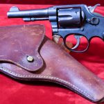 SOLD US WWII, 1943 “US NAVY” MARKED SMITH & WESSON VICTORY MODEL REVOLVER, 38 SPECIAL, WITH FULL FLAP HOLSTER, SHARP!