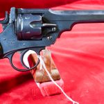 FRI JUN 9, VERY SCARCE BRITISH ARMY 1924 ENFIELD MARK VI .455 SERVICE REVOLVER, ALL MATCHING, NOT EXPORT MARKED! VERY SHARP!