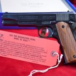 SOLD NEW OLD STOCK, VERY SCARCE & DESIRABLE 2006 COLT WWI 1917 BRUSHED BLUE (CARBONA) RE-ISSUE OF THE US MODEL 1911 SERVICE PISTOL, NIB!