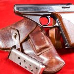 SOLD VERY RARE & HIGHLY DESRIABLE 1942 GERMAN WWII “EAGLE/M” KRIEGSMARINE ISSUED MAUSER HSc PISTOL, LATE TYPE 2 VARIANT, VERY SHARP FULL RIG!