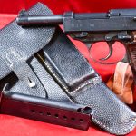 SOLD MON AUG 15, GERMAN WWII cyq (SPREEWERKE) P.38 PISTOL, LATE 1943 PRODUCTION “M” BLOCK, MINT CRISP FULL RIG!