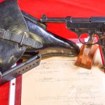 SOLD STUPENDOUS & WELL DOCUMENTED WALTHER ac41 P.38 PISTOL, SCARCE 1st VARIATION, 2 MATCHING MAG MINT FULL RIG! WITH CAPTURE PAPERS, THE ULITIMATE WARTIME P.38 RIG!