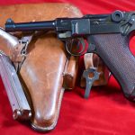 SOLD, EXCEPTIONAL EXAMPLE OF A GERMAN WWI 1915 DWM P.08 LUGER PISTOL, 2 MATCHING MAG, MINT CRISP COMPLETE FULL RIG!