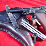 SOLD, EXCEPTIONALLY RARE 1939 MAUSER BANNER LUGER, NAZI POLICE EAGLE/C MARKED, 3rd RAREST BANNER LUGER VARIANT! 2 MATCHING MAG COMPLETE FULL RIG!