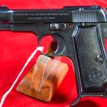 SOLD  EXCEPTIONAL & VERY SCARCE 1944 BERETTA 1934 PISTOL, NAZI ISSUED IN THE “AA” SERIAL NUMBER RANGE, MINT CRISP!