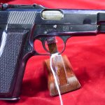 Sold - THU SEPT 1, VERY RARE MARCH 1940 FINNISH CONTRACT FN HIGH POWER PISTOL, ALL MATCHING, SA MARKED & VERY RARE "T" MARKING, VERY SHARP!