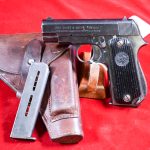 SOLD VERY CHOICE & SCARCE FRENCH/NAZI UNIQUE KRIEGSMODELL PISTOL, WaAD20 PROOFED, FULL RIG, MINT SHARP!