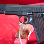 SOLD  WWII COLT 1911A1 US ARMY PISTOL NOVEMBER,1942, WB CARTOUCHE, MATCHING SLIDE 100% CORRECT, VERY SHARP!