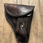 MON OCT 31, Cz 24 BROWN HOLSTER CZECH ARMY ISSUE WITH 1938 DATE STAMP