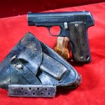 SOLD, EXCEPTIONAL, WWI FRENCH ARMY ISSUED ASTRA MODEL 1916 “RUBY” TYPE PISTOL, MINT CRISP WITH RARE HOLSTER TOO!