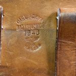 SOLD, MINT SCREAMER CONDITION! 1940 DATED, CARL ACKVA, BAD KREUZNACH) TAN TROPICAL AFRIKA CORPS/ LUFTWAFFE HARDSHELL LUGER HOLSTER, VERY RARE!