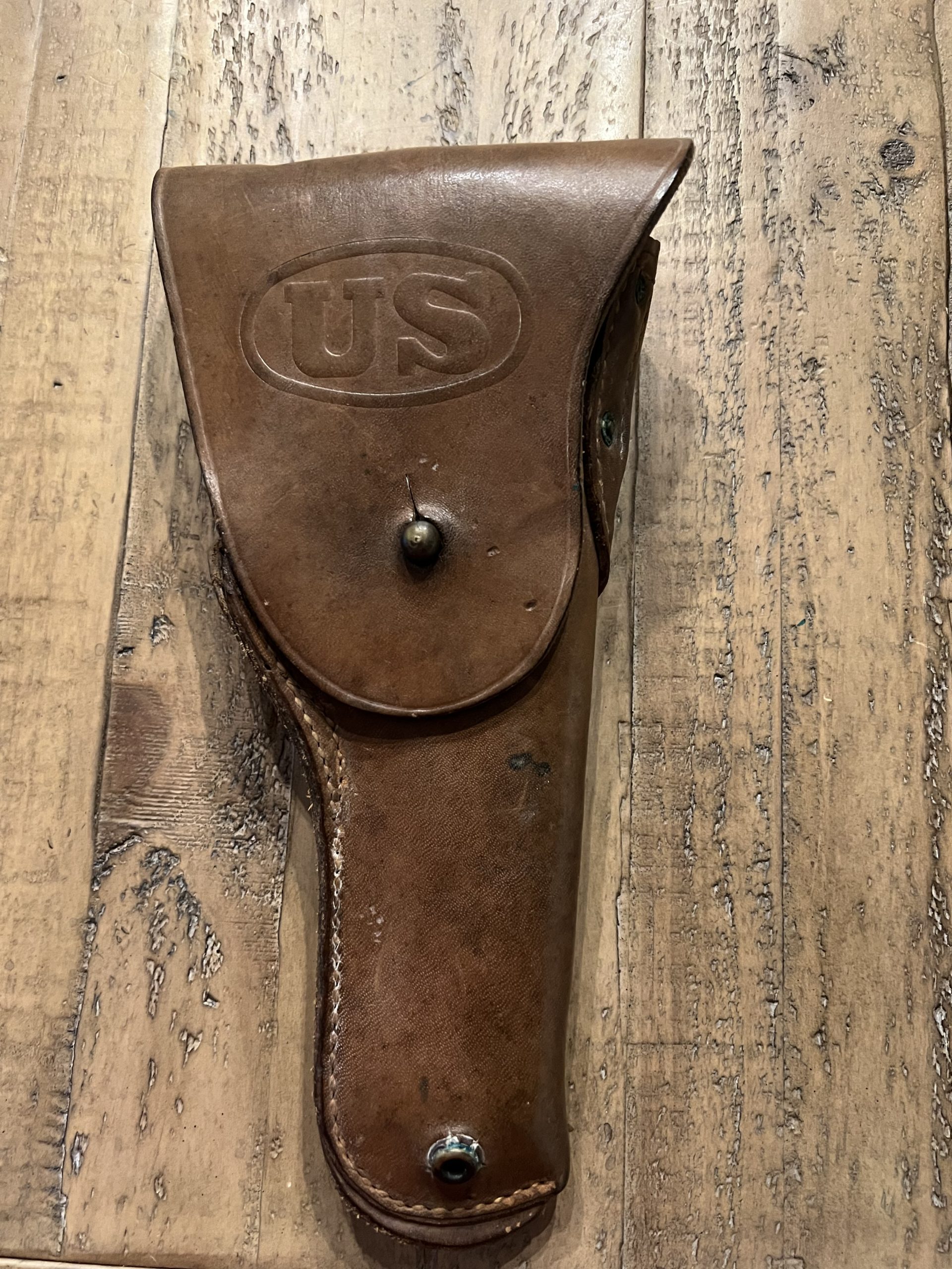 SOLD ORIGINAL WWll U.S. BOYT 42 MARKED M1916 BELT HOLSTER FOR THE COLT  M1911 PISTOL - Pre98 Antiques