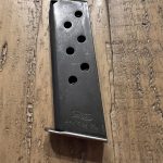 Sold ORIGINAL WW2 ERA WALTHER BANNER STAMPED FLAT BOTTOM MAG FOR THE PPK NICE!