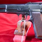 SOLD NAZI OCCUPATION EARLY 1942 PRODUCTON “TANGENT SIGHT” FN BROWNING HIGH POWER PISTOL, WaA140 PROOFED, VERY SHARP!
