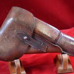 WED NOV 30, VERY SCARCE& EARLY jkh 42 CODED (Carl Busse, Mainz) TAN PEBBLE GRAIN BROWNING HIGH POWER HOLSTER, NICE!