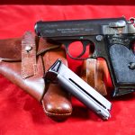 SOLD MON DEC 12, FANTASTIC & ULTRA RARE, DEUTCHES REICHSBANK ISSUED WALTHER PPK PISTOL, 22LR, WITH BOTH MATCHING MAGS, FULL RIG THAT IS STUNNING MINT CRISP!