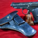 SOLD, VERY RARE GERMAN WWI JAGER PISTOL, WITH MATCHING MAGAZINE & RARE HOLSTER, VERY SHARP!