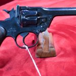 Sold BRITISH ARMY EARLY 1934 PRODUCTION ENFIELD No2 MkI SERVICE REVOLVER, UN-ALTERED AND VERY SHARP!