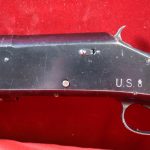 SOLD US WWII WINCHESTER MODEL 97 TRENCH SHOTGUN, 1943 PRODUCTION, GHD CARTOUCHED, VERY SHARP!
