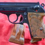 SOLD  EXCEPTIONAL & SCARCE WALTHER PPK PISTOL, NAZI POLICE “EAGLE/C” MARKED, 1941 PRODUCTION WITH COMMERICIAL FINISH, MINT CRISP!