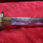 SOLD SWORD IMPORTANT & FANTASTIC JAPANESE ARMY COLONEL'S SHIN GUNTO SWORD, WITH ELABORATE & ULTRA RARE DOUBLE BLADE INSCRIPTION, EXTREMELY RARE & A HUGE BIG DEAL JAPANESE SWORD!